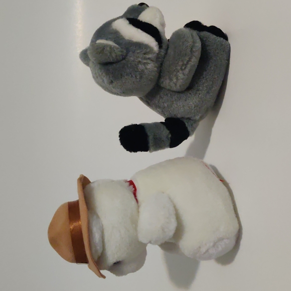Canadian Polar Bear and Raccoon Plushies - Picture 4 of 5